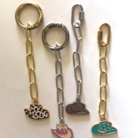 SET OF 4 PUR-SE-NAL BLING FOR YOUR BAG, ZIPPERS, or KEYCHAINS WESTERN THEMED - Picture 3 of 6